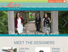 Tablet Screenshot of metrointeriors.com